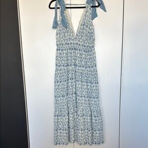 Blue Floral Maxi Dress